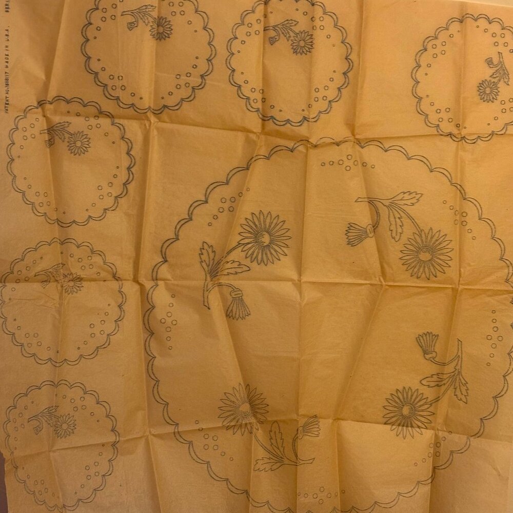 Vintage Hot-Iron Embroidery Pattern Transfer For Embroidery - Floral Pattern